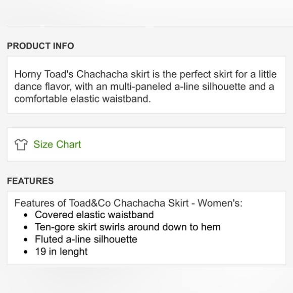 HORNY TOAD&CO ChaChaCha Skirt Blue Shadow A-Line Fluted Organic Cotton Knit - Picture 10 of 11